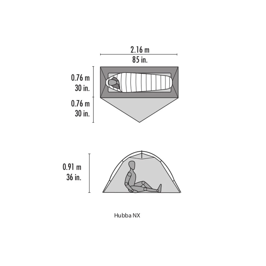 MSR Hubba NX Telt, Grå 3 MSR Hubba NX Telt, Grå