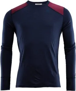 Aclima LightWool Reinforced Lang&aelig;rmet Skjorte Med Rund Hals Herrer, Bl&aring;