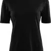 Aclima LightWool Undertrøje Tee Damer, Sort 2 Aclima LightWool Undertrøje Tee Damer, Sort -Campingtøj Butik aclima lightwool undershirt tee women jet black 2