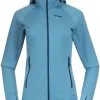 Bergans Cecilie Uldjakke Med Hætte Damer, Blå 2 Bergans Cecilie Uldjakke Med Hætte Damer, Blå -Campingtøj Butik bergans cecilie wool hood jacket women clear ice blue 1
