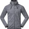 Bergans Hareid Fleecetr&oslash;je Herrer, Bl&aring; -Campingtøj Butik bergans hareid fleece jacket men aluminium 1 1