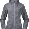 Bergans Hareid Fleecetr&oslash;je Damer, Gr&oslash;n -Campingtøj Butik bergans hareid fleece jacket women aluminium 1 1