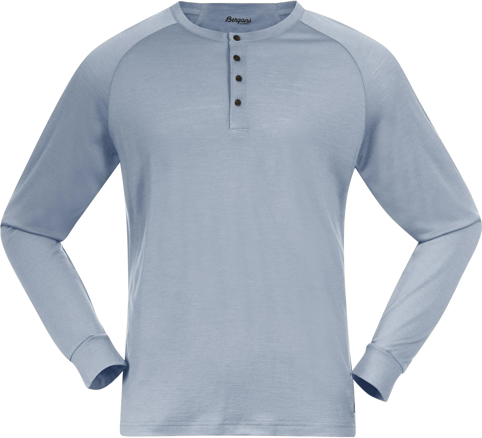 Bergans Lysebu Wool LS Henley Men, Blå 3 Bergans Lysebu Wool LS Henley Men, Blå