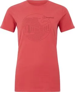 Berghaus Linear Landscape SS Tee Women, R&oslash;d