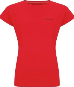 Berghaus Nesna Base T-shirt Damer, R&oslash;d