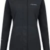 Berghaus Omeara Long Skaljakke Damer, R&oslash;d -Campingtøj Butik berghaus omeara long shell jacket women black black 12
