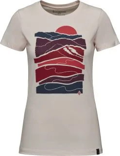 Black Diamond Leveled Landscape SS Tee Women, Oliven