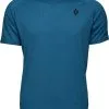 Black Diamond Lightwire T-shirt Herrer, Petroleumsgr&oslash;n -Campingtøj Butik black diamond lightwire ss tech tee men astral blue 4