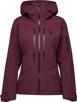 Black Diamond Recon LT Shell Jakke Damer, Gr&aring;/gr&oslash;n