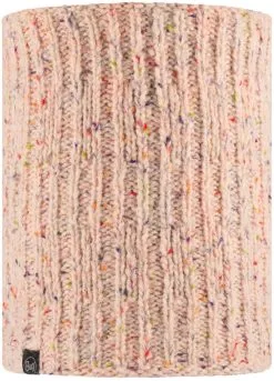 Buff Kim Strikket &amp; Fleece Halsvarmer Damer, R&oslash;d/farverig