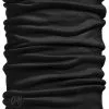 Buff Lightweight Merino Wool Halsr&oslash;r, Sort -Campingtøj Butik buff lightweight merino wool buff solid black 1 5