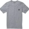 Burton Colfax T-shirt Herrer, Gr&aring; -Campingtøj Butik burton colfax ss shirt men gray heather 10