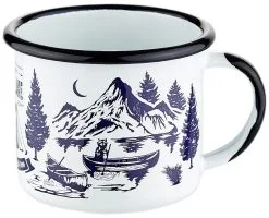 CAMPZ At The Lake Emaljekrus, Hvid/bl&aring;