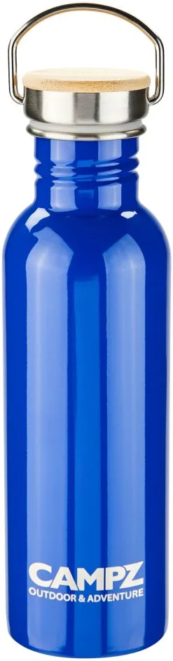 CAMPZ Flaske Med Bambuskappe 750 Ml, Bl&aring;