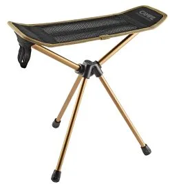 CAMPZ Foldbar Skammel I Aluminium, Sort/guld