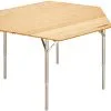 CAMPZ Hexa Foldebord 100x86x40/60cm, Brun -Campingtøj Butik campz hexa bambus falttisch o100x50 70cm braun 7