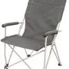 CAMPZ Klapstol Med H&oslash;j Ryg, Gr&aring; -Campingtøj Butik campz korkea takaosainen taittuva tuoli harmaa 11