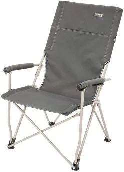CAMPZ Klapstol Med H&oslash;j Ryg, Gr&aring;