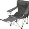 CAMPZ Lounger Klapstol Med Fodstøtte, Grå 2 CAMPZ Lounger Klapstol Med Fodstøtte, Grå -Campingtøj Butik campz lounger faltstuhl mit fussablage anthrazit 15