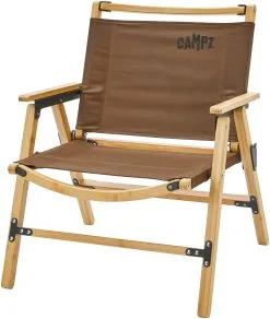 CAMPZ Nagano Stol Bambus Kompakt, Brun/beige