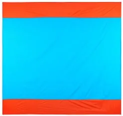 CAMPZ Picnict&aelig;ppe 210x200cm, Turkis/orange