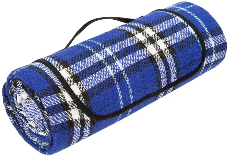 CAMPZ Picnic Blanket, Blå/hvid 3 CAMPZ Picnic Blanket, Blå/hvid