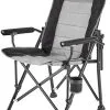 CAMPZ Reclining Foldestol, Gr&aring;/sort -Campingtøj Butik campz reclining folding chair 12