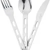 CAMPZ Stainless Steel Cutlery 3-Pieces, S&oslash;lv