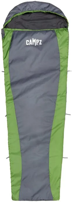CAMPZ Surfer 70 Sleeping Bag Light, Gr&oslash;n/gr&aring;
