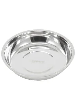 CAMPZ Tallerken Af Rustfrit St&aring;l 22cm, S&oslash;lv