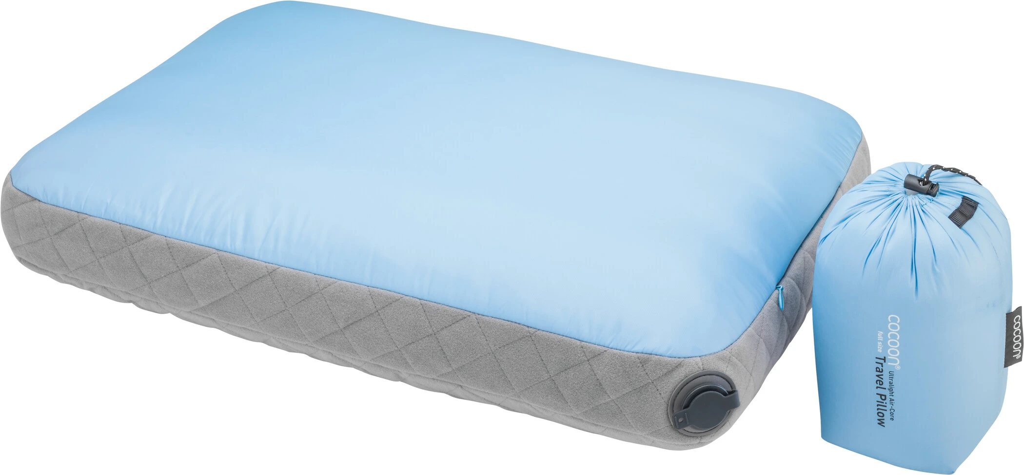 Cocoon Air Core Pillow Ultralight, Blå/grå 3 Cocoon Air Core Pillow Ultralight, Blå/grå