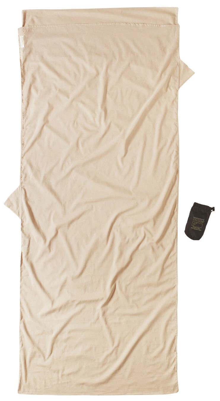 Cocoon Insect Shield Line TravelSheet Egyptisk Bomuld, Beige 3 Cocoon Insect Shield Line TravelSheet Egyptisk Bomuld, Beige