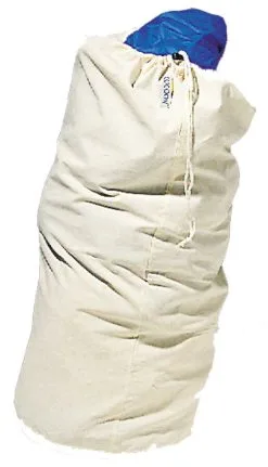 Cocoon Opbevaringspose Til Sovepose Bomuld, Beige/hvid