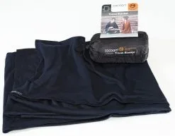 Cocoon Rejset&aelig;ppe Merinould/silke, Bl&aring;