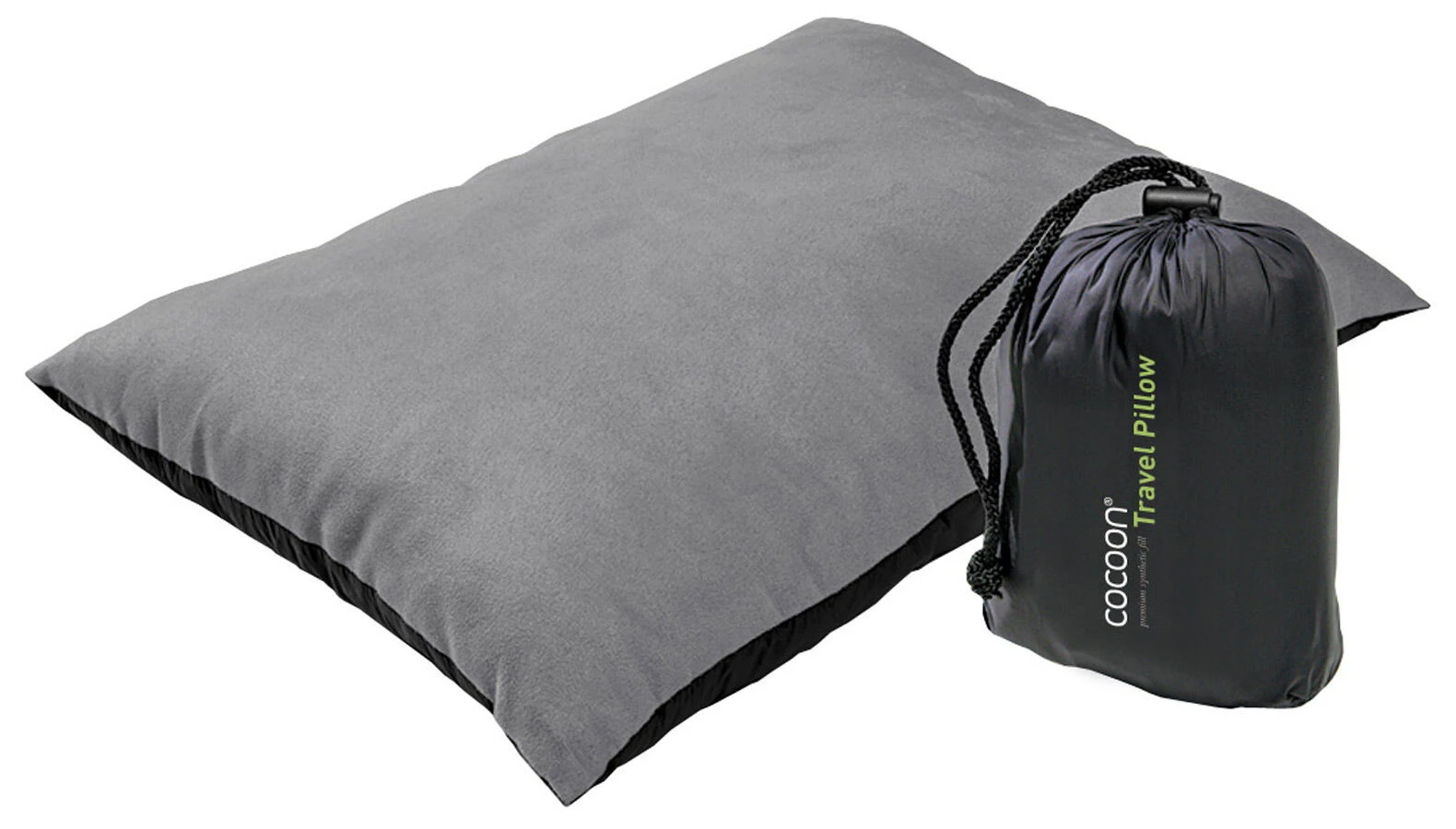 Cocoon Synthetic Pillow Medium, Grå/sort 3 Cocoon Synthetic Pillow Medium, Grå/sort