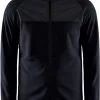 Craft ADV Explr Fleece Mellemlag Herrer, Gr&oslash;n -Campingtøj Butik craft adv explr fleece midlayer men black granite 1