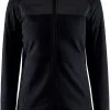 Craft ADV Explr Fleece Mellemlag Damer, Grå 2 Craft ADV Explr Fleece Mellemlag Damer, Grå -Campingtøj Butik craft adv explr fleece midlayer women black granite 6 1