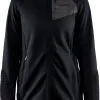 Craft ADV Tech Fleece Termisk Mellemlag Damer, Gr&oslash;n -Campingtøj Butik craft adv tech fleece thermal midlayer women black 6