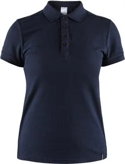 Craft Casual Pique Polo Damer, Bl&aring;