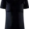 Craft Core Dry T-shirt Damer, Hvid -Campingtøj Butik craft core dry tee women black 4