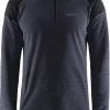 Craft Core Edge Termisk Mellemlag Herrer, Oliven/sort -Campingtøj Butik craft core trim thermal midlayer men black asphalt 7