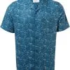 Craghoppers NosiBotanical Hula Kort&aelig;rmet Skjorte Herrer, Bl&aring; -Campingtøj Butik craghoppers nosibotanical hula short sleeved shirt men poseidon blue print 1