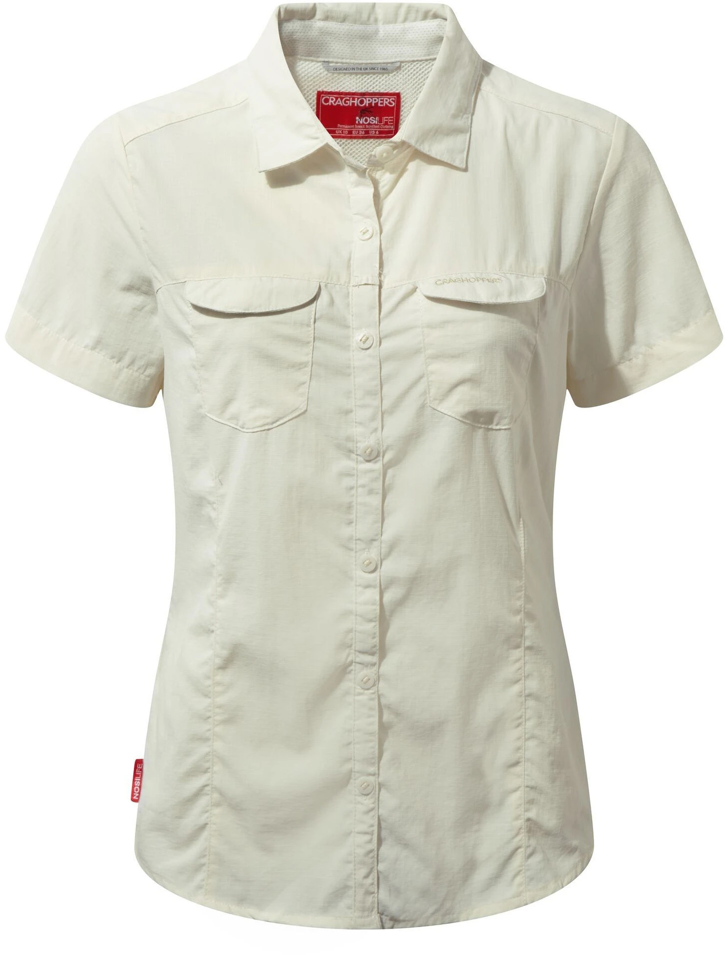 Craghoppers NosiLife Adventure II Kortærmet Skjorte Damer, Beige 3 Craghoppers NosiLife Adventure II Kortærmet Skjorte Damer, Beige
