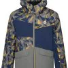 Dare 2b Glee II Jakke Børn, Farverig 1 Dare 2b Glee II Jakke Børn, Farverig -Campingtøj Butik dare 2b glee ii jacket kids antique moss geo print agave green moonlight denim 5