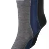 Devold Daily Medium Str&oslash;mper 3-pak, Gr&aring;/pink -Campingtøj Butik devold daily medium socks men 3er pack indigo mix 6 1