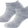 Devold Daily Shorty Str&oslash;mper Pakke Med 2 Par, Sort -Campingtøj Butik devold daily shorty socks women 2 pack grey melange 1