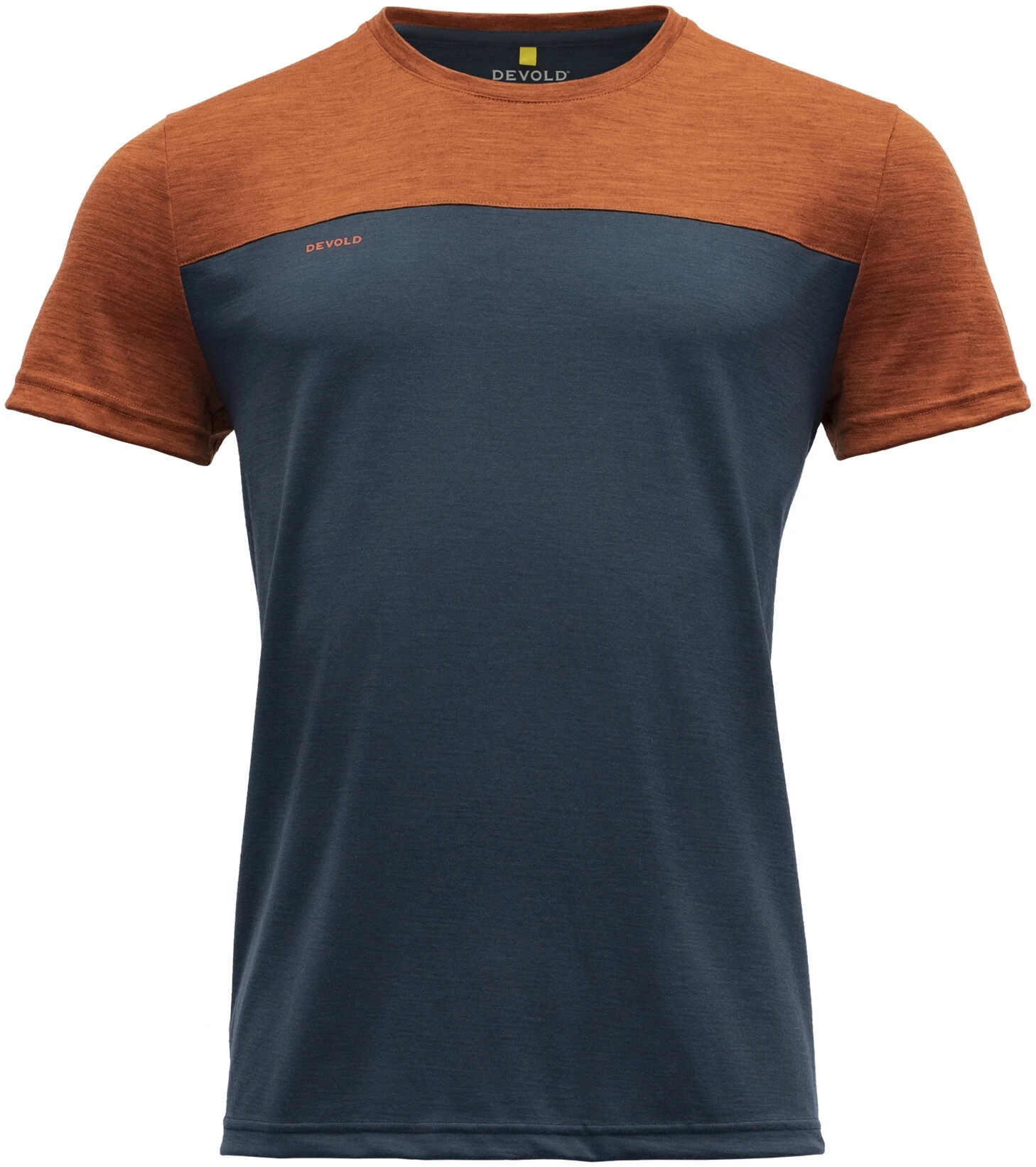 Devold Norang T-shirt Herrer, Blå/orange 3 Devold Norang T-shirt Herrer, Blå/orange