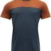 Devold Norang T-shirt Herrer, Grøn 1 Devold Norang T-shirt Herrer, Grøn -Campingtøj Butik devold norang t shirt men brick melange night 1
