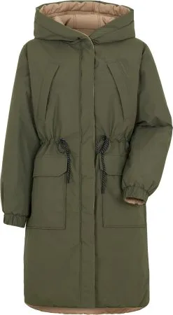 DIDRIKSONS Anna Vendbar Parka Damer, Orange/sort