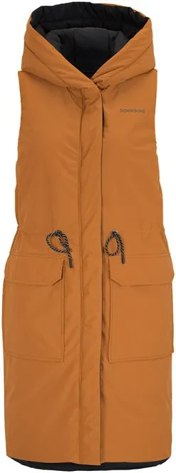 DIDRIKSONS Aviva Vendbar Vest Damer, Sort/hvid